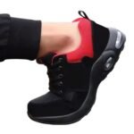 Air Cushioned Anti-Puncture Black Suede Safety Shoes ARL-TM3239