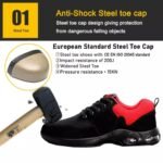 Air Cushioned Anti-Puncture Black Suede Safety Shoes ARL-TM3239
