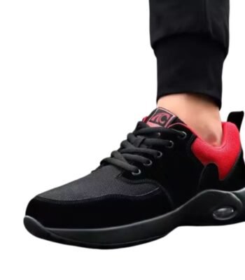 Air Cushioned Anti-Puncture Black Suede Safety Shoes ARL-TM3239