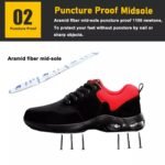 Air Cushioned Anti-Puncture Black Suede Safety Shoes ARL-TM3239