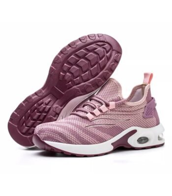 Air Cushioned Fashion Sport Safety Shoes Pink for Women ARL-TM3130