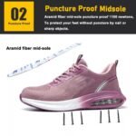 Air Cushioned Light Weight Women Pink Safety Shoes ARL-TM3197