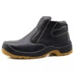 Black Leather Steel Mid Plate Safety Shoes ARL-TM3236