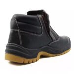Black Leather Steel Mid Plate Safety Shoes ARL-TM3236