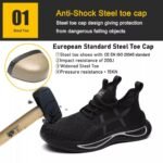 Black Steel Toe Breathable Safety Sport Shoes ARL-TM3242