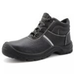 Black Sturdy Leather Safety Shoes for Construction ARL-TM3213