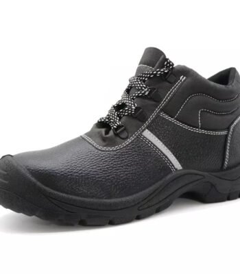 Black Sturdy Leather Safety Shoes for Construction ARL-TM3213