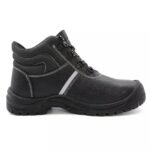 Black Sturdy Leather Safety Shoes for Construction ARL-TM3213