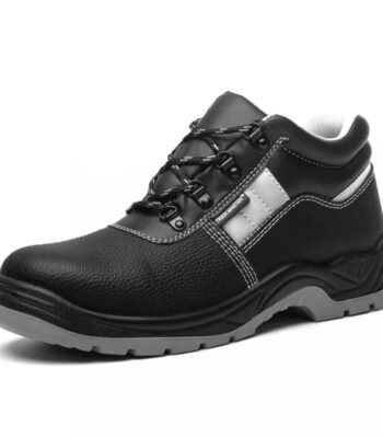Black Sturdy Leather Safety Shoes for Construction ARL-TM005L