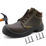 Brown Leather Industrial Safety Boots ARL-TM025H