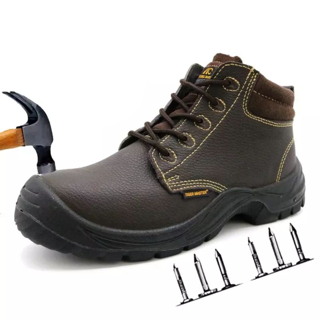 Brown Leather Industrial Safety Boots ARL-TM025H