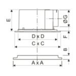 Ducted Ventilation Fan ARL-BPT15-Y12M1-33