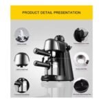 Milk Frother Steam Type Italian Espresso Coffee Machine ARL-CM6810