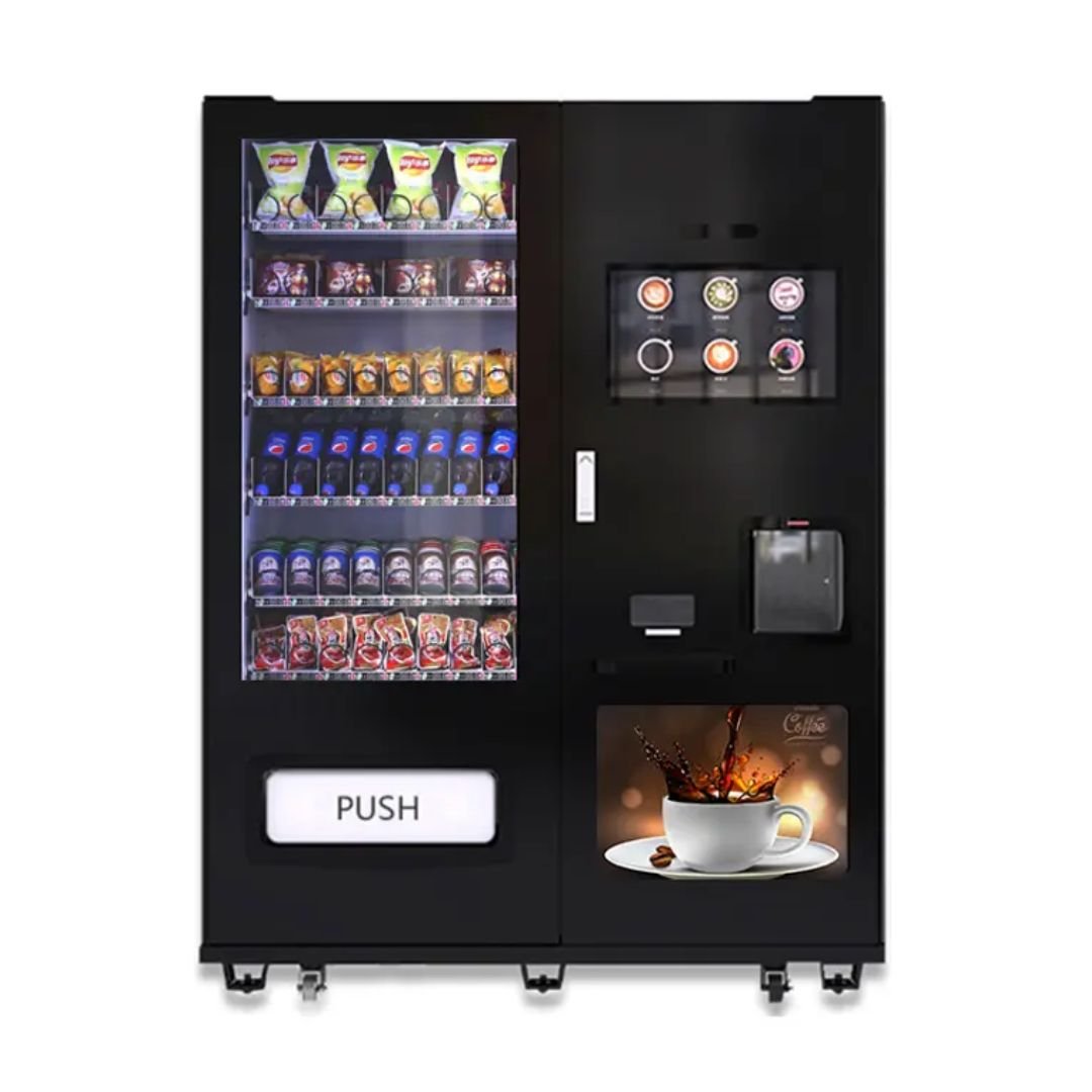 Multi-Payment Method Automatic Combo Vending Machine Snacks Coffee Coin Vending Machines ARL-LE209C