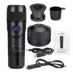 Portable Automatic Handheld Vehicle Mounted 80w Professional Multi Capsule Coffee Maker For Outdoor