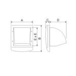 Range Hood Exhaust Fan ARL-APB-25-5-30(Y2)