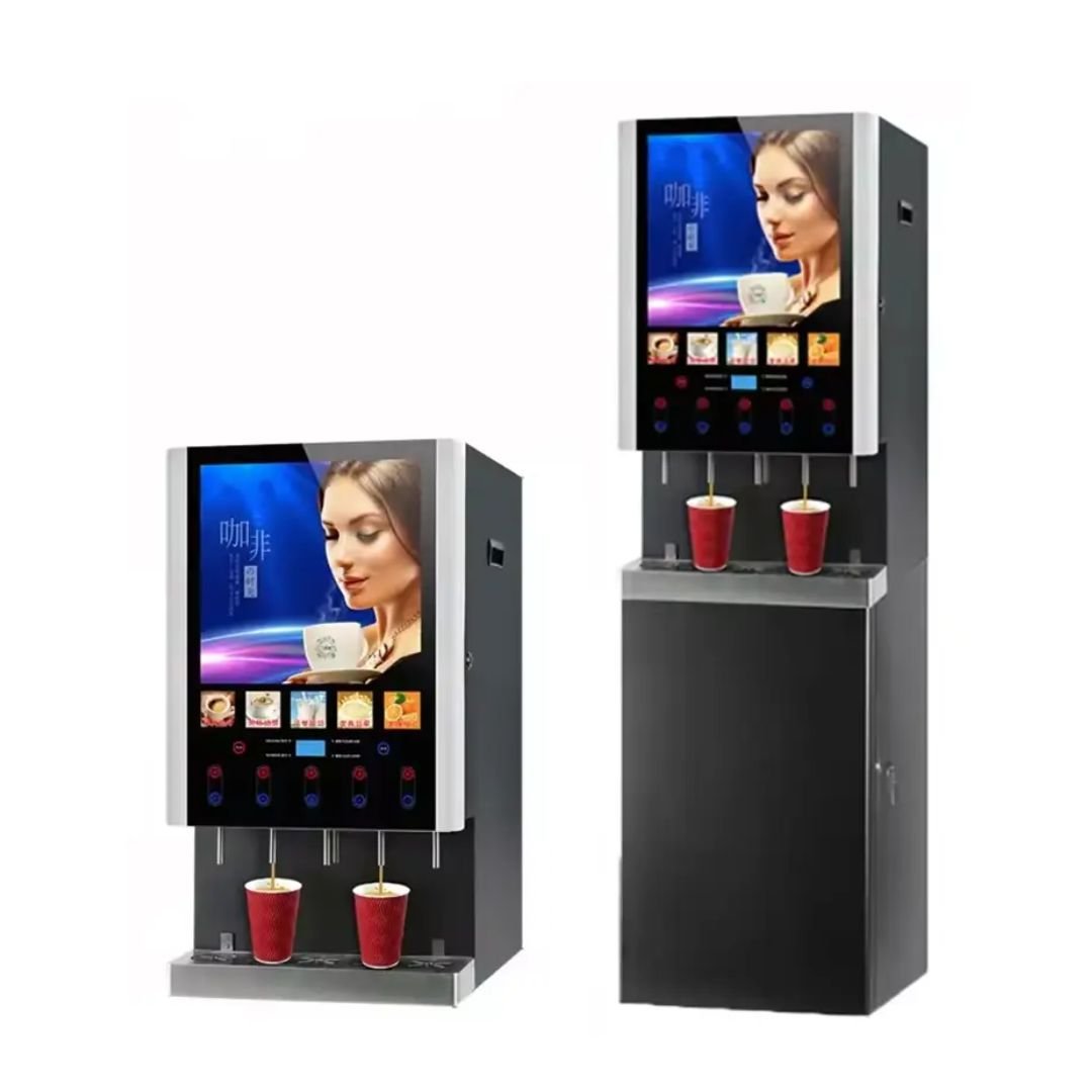 Table Top Outdoor Smart 12 Button 5 Hot/Ice Drinks Instant Coffee Vending Machine ARL-50SCW-L
