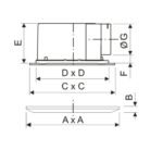 Ultra-quiet Duct Ventilation Fan Ultra-thin All-plastic Body ARL-BPT10-Y12A/B Series