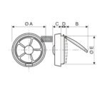 Window Glass Ventilation Fan Window Type ARL-APC-15/20-YC1-1 Series