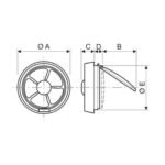 Window Glass Ventilation Fans Window Type ARL-APC-15/20-2-30 Series