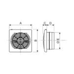 Window Glass Ventilators Thin Body ARL-APC Series
