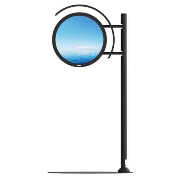 Freestanding Round Screen Way Finding Display 23.6 inch