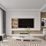 Console New Wooden Room Wall Unit Design Furniture