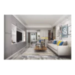 Contemporary Apartment Style Wall-Mounted TV Cabinet System ARL-LP03