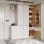 Contemporary Closet Set with Integrated Makeup Zone ARL-STW014