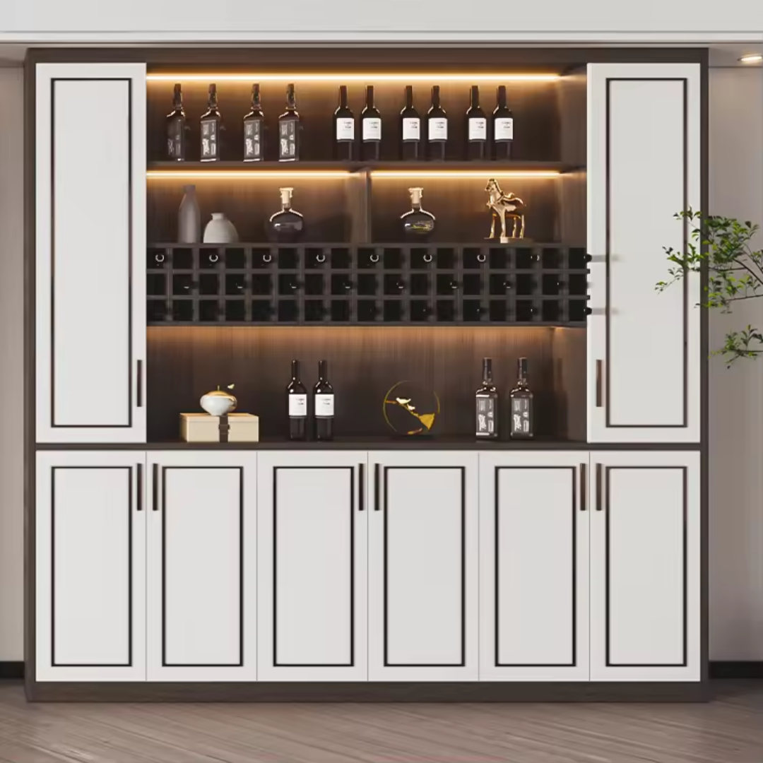 Custom Modern Design Wooden Wine Cabinet in Dining Room ARL-LZ22