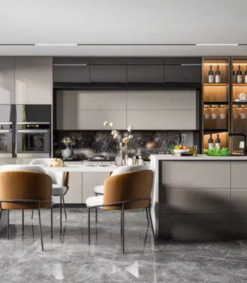 Custom-Size Modern Minimalist Kitchen Island Cabinet