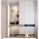 Customizable Modern Swing Door Wardrobe Featuring Hanging Rod ARL-STWD-03