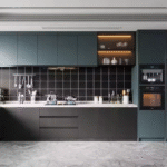 Edna Collection Modern Black Kitchen Cabinets