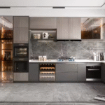 Flat Door Modular Furniture Modern European Kitchen Cabinets ARL-SKC18