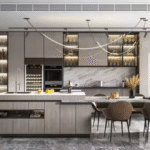 Flat Door Modular Furniture Modern European Kitchen Cabinets ARL-SKC18