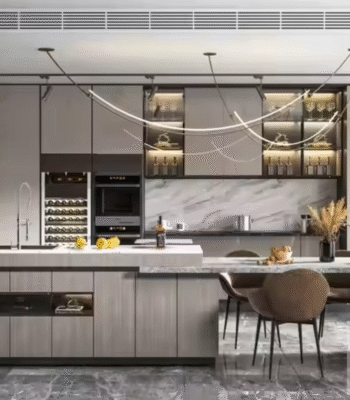 Flat Door Modular Furniture Modern European Kitchen Cabinets ARL-SKC18