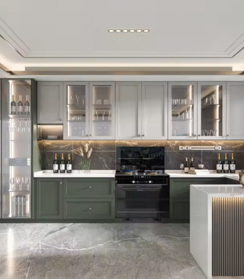 French Style Shaker Door for Kitchen Cabinets - Elegant Kitchen Furniture