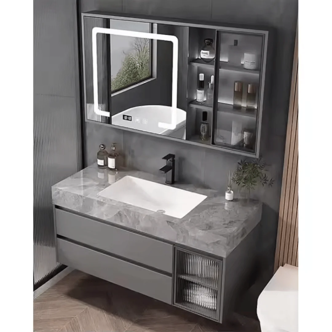 High-End Modern Bathroom Furniture Set
