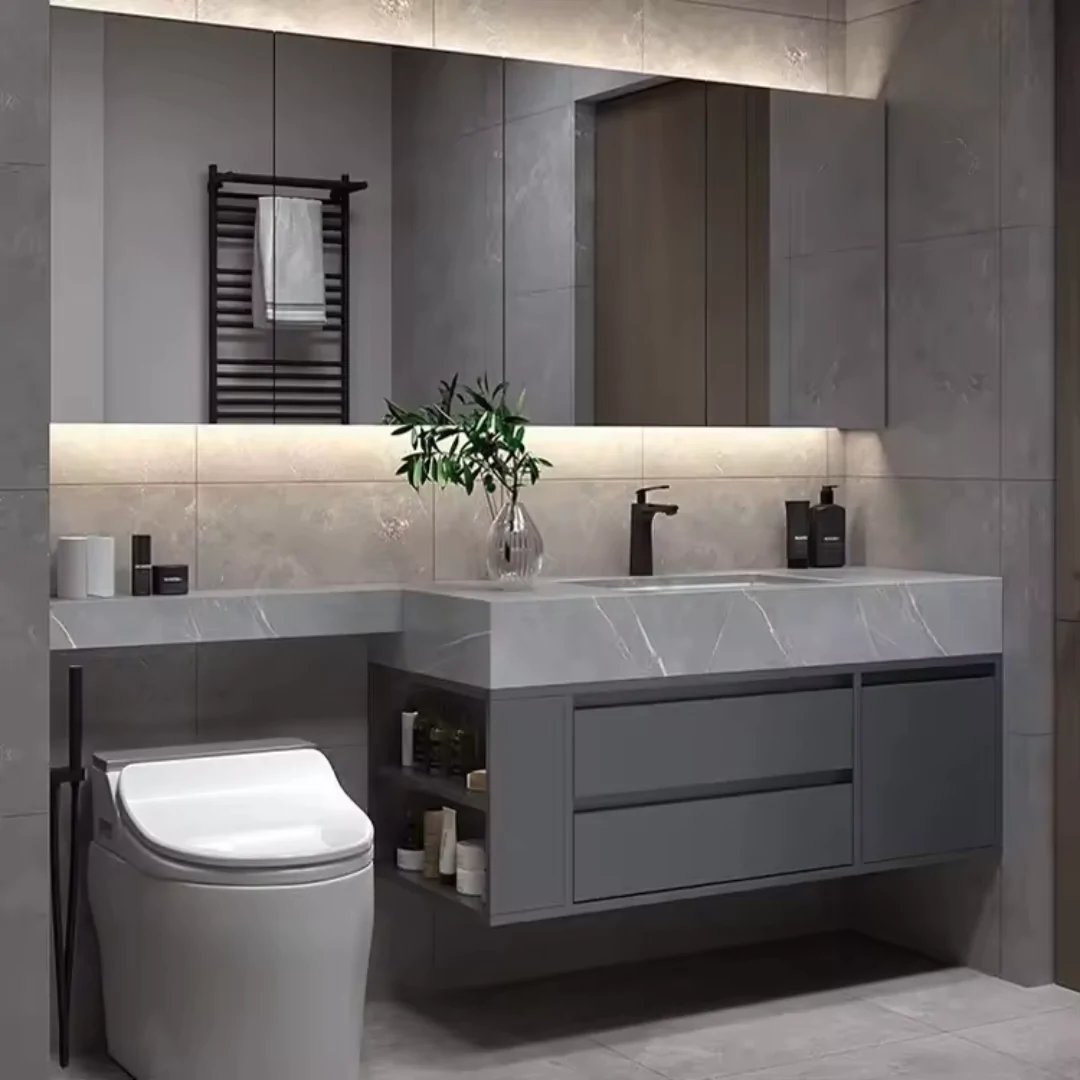 High-End Modern Bathroom Furniture Set