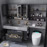 High-End Modern Bathroom Furniture Set