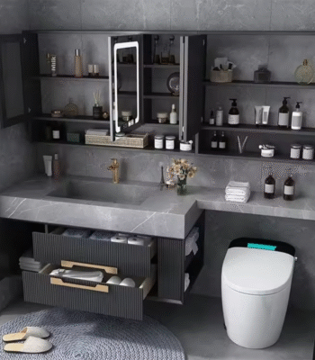 High-End Modern Bathroom Furniture Set