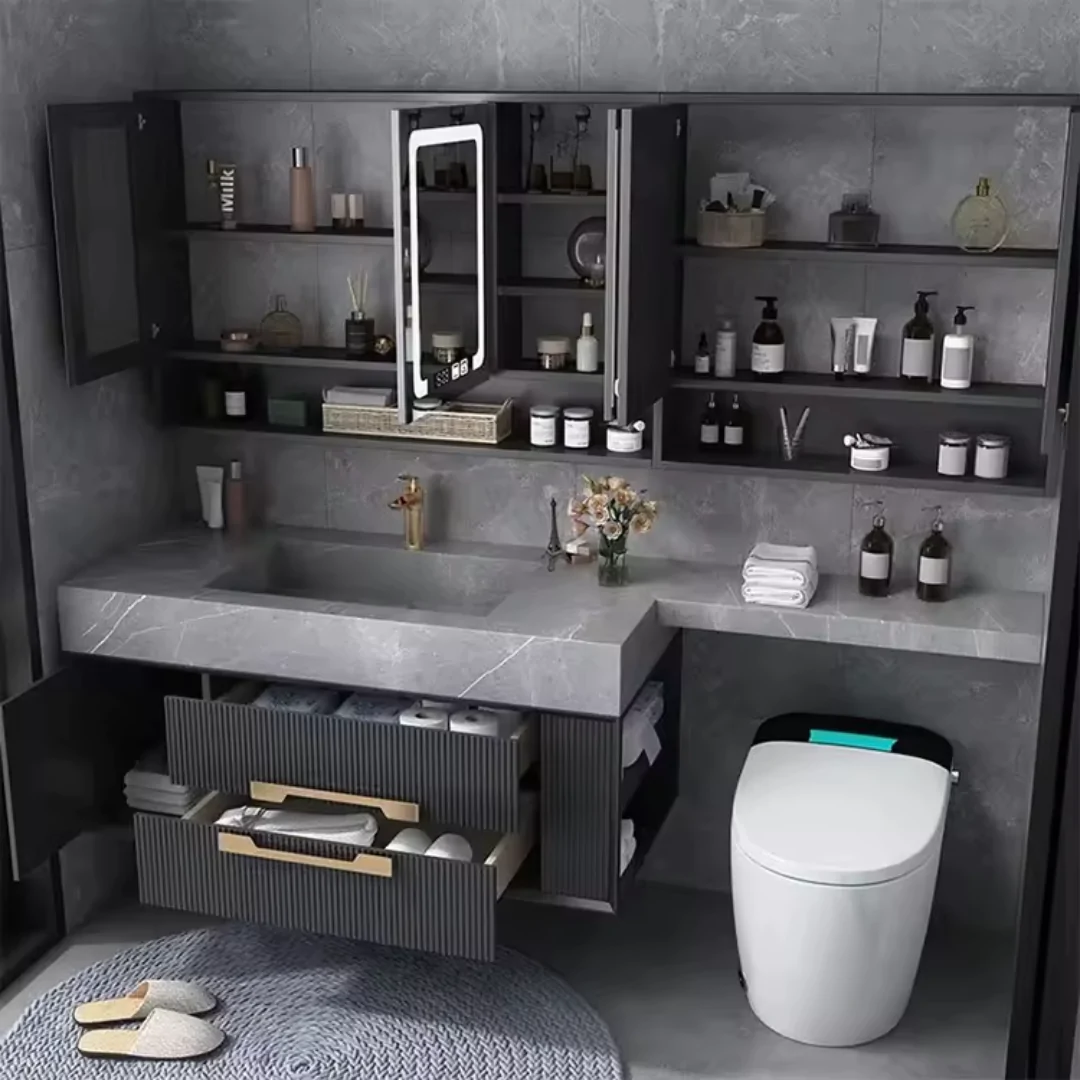 High-End Modern Bathroom Furniture Set High-End Modern Bathroom Furniture Set