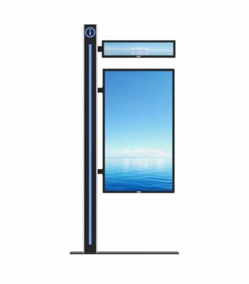 Indoor Digital Road Signs with Dual Screens 55 inch