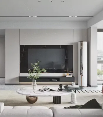 Luxury Living Room One Set Whole Wall Modern TV Stand Cabinet