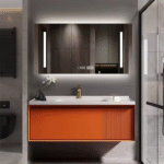 MDF Green Modern Bathroom Vanity