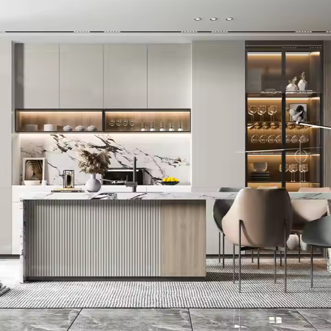 Minimalist Modern & Contemporary Sleek Kitchen Cabinets