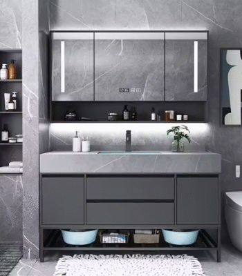 Modern American Floating Bathroom Vanity Cabinet