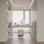 Modern Bedroom Vanity & Wardrobe Combination Sleek Aesthetic