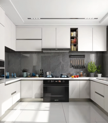 Modern Beige Acrylic Sheet Kitchen Cabinets ARL-SPK210330006
