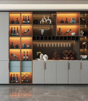 Modern Built-in Wall Dining Room & Living Room Wine Cabinet ARL-JG-7